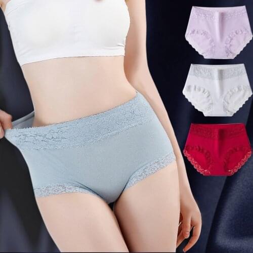 Women Panties Cotton Seamless Sexy Lace Women Comfort Underwear Body Shaper Female Stretch Soft Breathable Lingerie