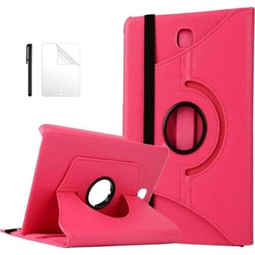 360 Degree Rotating PU Leather Case For Samsung Galaxy Tab A 8.0 Inch T351 T355 T350 P350 SM-T350 P350 Tablet Case + PenFilm