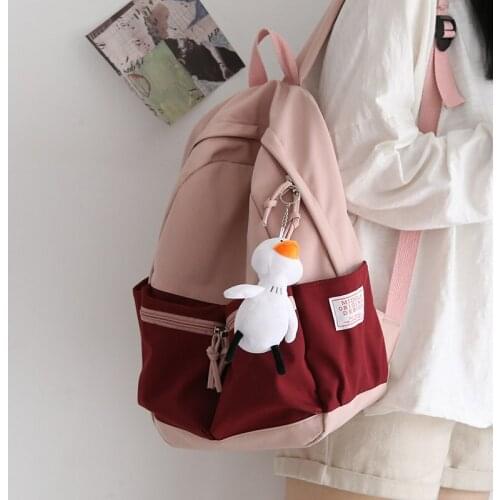 Female Japanese Panelled Small Fresh Backpack Women School Backpacks for Teens College Schoolbag Student Shoulder Laptop Bags