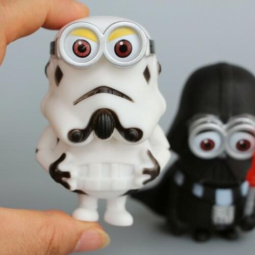 Star Wars Q Style Black Darth Vader White Action Figure Model Car Ornament Decoration Toy Gifts