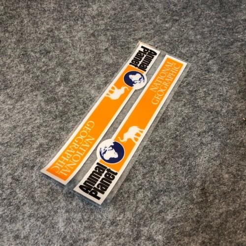 1 pair Car Styling Fashion Outdoor TV Show SUV 4X4 NATIONAL GEOGRAPHIC Car Door Sticker Decals for Discovery 18x3cm