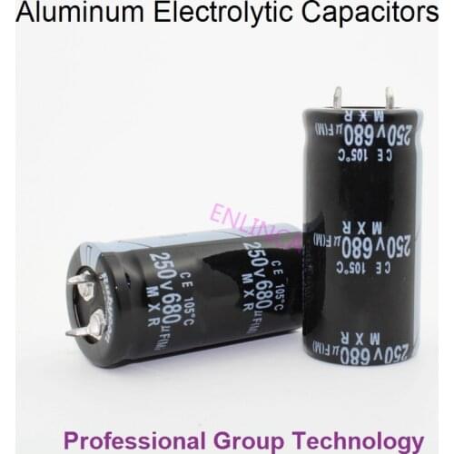 1pcs EC900 Good quality 250v680uf Radial DIP Aluminum Electrolytic Capacitors 250v 680uf Tolerance 20% size 22x45MM 20