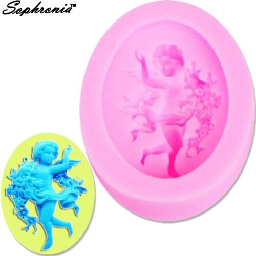 Sophronia Angel Girl Wing 1pcs UV Resin Jewelry Silicone Mold Expoxy Mold Jewelry Making DIY Decorate Craft M011