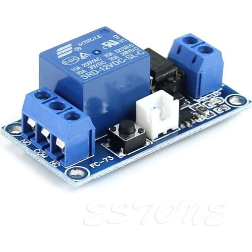 2019 NEW 1 Channel 12V Latching Relay Module with Touch Bistable Switch MCU Control 1pc