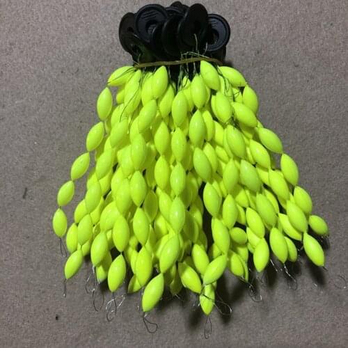 50 set/lot (300 pcs) Seven Star Fishing Float Bobber S/M/L Size Rig Making Floating Beans Beads Red/Yellow Carp Fishing A442