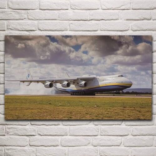 An 225 antonov cargo aircraft largest plane in world transport artwork living room home decor art print fabric poster KN853