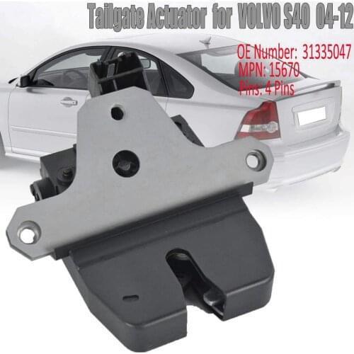 31335047 Car Luggage Lift Lock Actuator Tailgate Lock Block for Volvo S40 Ii V50 2004 2005 2006 2007 2008 2009 2010 2011 2012