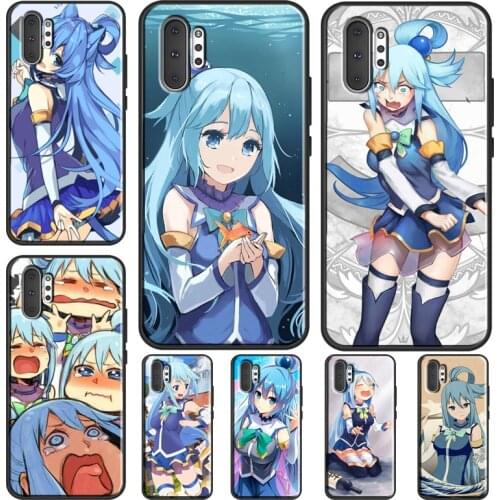 Konosuba Aqua Case For Samsung Galaxy S21 Ultra Note 20 Note 10 Plus S8 S9 S10 Plus S10e S20 FE Cover
