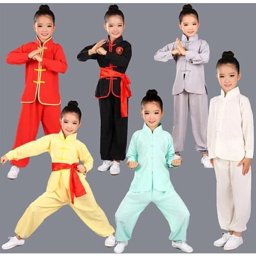Children Wushu Clothing Girl Boy Chinese Traditional Kung Fu Uniform Kids Tai Chi Clothes for Male Tang Taiji Clothing 89