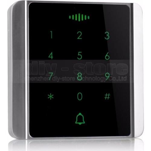 DIYSECUR 125KHz RFID Card Reader Touch Panel Backlight Password Keypad for Access Control System Kit C86