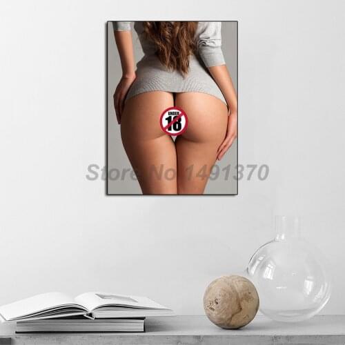 Hot Butt Sexy Girl Big Ass Model Woman Painting Posters And Prints Decorative Wall Art Canvas Pictures For Living Room Home