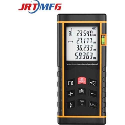 JRTMFG Laser Rangefinder 40~100m Battery Powered Home Industry Distance Measurer Horizontal Bubble Handheld Laser Distance Meter