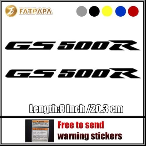 Motorcycle bike Fuel tank Wheels Fairing notebook Luggage helmet MOTO Sticker decals For SUZUKI GS 500R GS500R GS500 GS 500