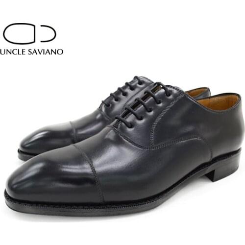 Uncle Saviano Men Dress Shoes Oxford Wedding Dress Formal Style Man Shoe Party Office Business Designer Genuine Leather Shoes