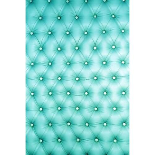 Mint Green Tufted Photography Backdrops Solid Color Backgrounds for Photo Studio Vinyl Cloth Customized Kid Portrait Photo Shoot