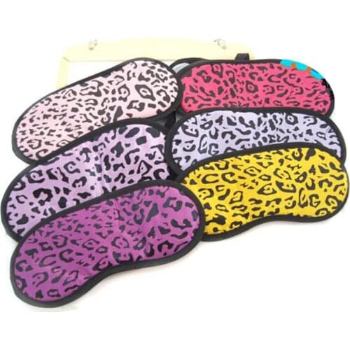 New Leopard Print Eye Mask Patch Travel Sleeping Eye Mask Cover Shade Blindfold Normal Funny Eyemask Eyeshade Random Color