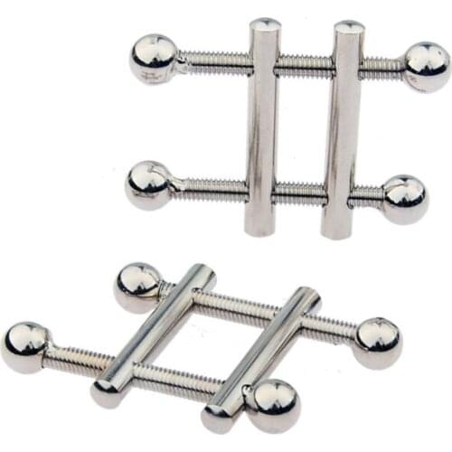 Latest Adjustable Stainless Steel Nipple Squeeze Clips Bondage Clamps Stimulator Breast Gay Fetish Adult Bdsm Sex Toy