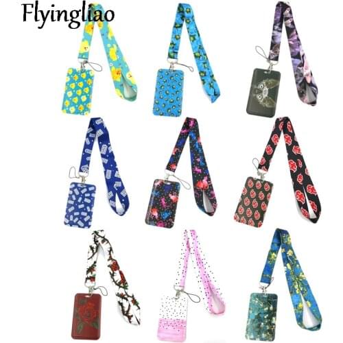 Creative Lanyard Card Holder Student Hanging Neck Phone Lanyards Badge Subway Access Card Holder Accessories Kids Key Ring