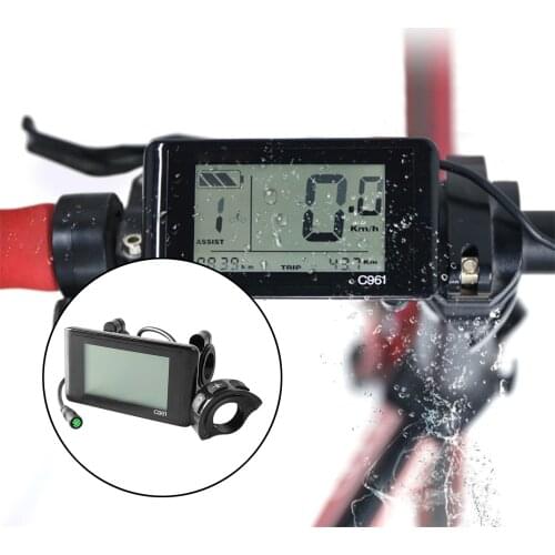 LCD Display Panel Meter Controller For E-bike Speed Control Display Meter Screen C961 Instrument Bicycle Accessories