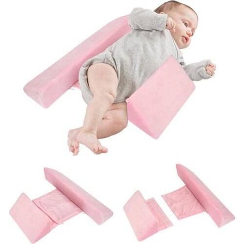 Newborn Baby Shaping Styling Pillow Anti-rollover Side Sleeping Pillow Triangle Infant Baby Positioning Pillow For 0-6 Months