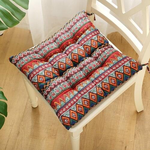Printed Seat Cushions For Kitchen Chairs Terrace Decorations Scandinavian Style Chair Cushions 40x40 Cm Garden Seat Cushions