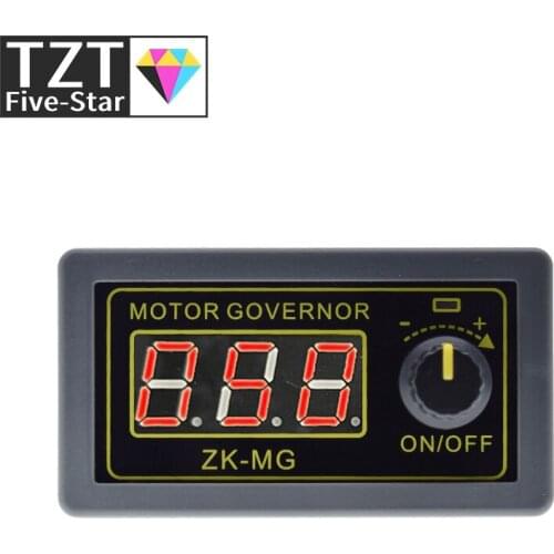 DC 5-30V 12v 24v 5A DC Motor Controller PWM Adjustable Speed Digital display encoder duty ratio frequency MAX 15A ZK-MG