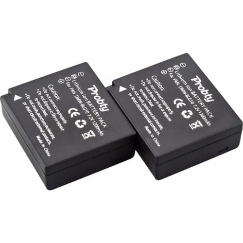 Probty 2Pcs DMW-BLG10 DMW BLG10 DMW-BLE9 DMWBLE9 BLE9E Digital Camera Battery For Panasonic DMC-GF6 DMC-GF3 DMC-GF5 DMC-GX7