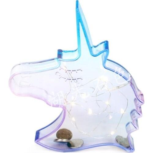 Transparent Unicorn Silicone Mould Resin Decorative Craft DIY Storage piggy bank Mold epoxy resin molds for jewelry