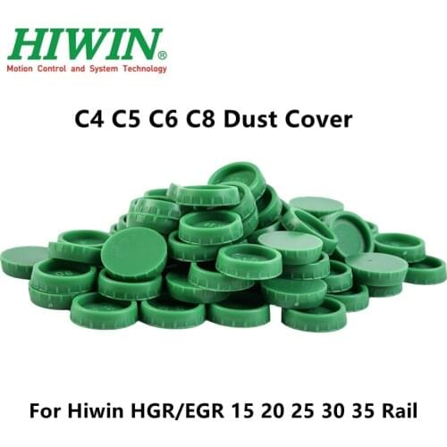 100pcs HIWIN Linear Motion Rail Guide Dust Cover C4 C5 C6 C8 Plastic Green Caps Protector HGR15 HGR20 HGR25 HGR30 HGR35 EGR15