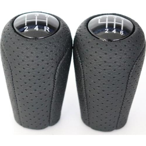 5/6 Speed Gear Shift Knob for MAZDA 3 BK BL 5 CR CW 6 II GH CX-7 ER MX-5 NC III 23 MT Leather Headball HandBall Accessories