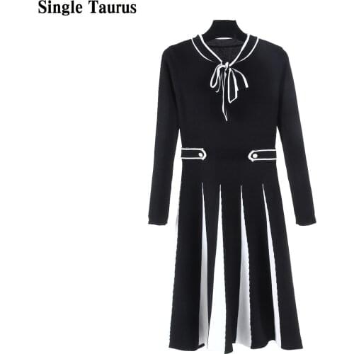 Модные трикотажные платья Single Taurus China At AliExpress