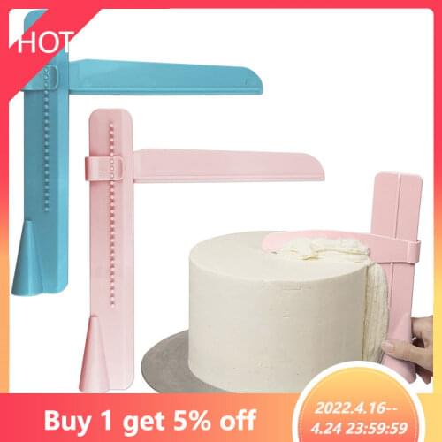 Cake Edge Scraper Smoother Adjustable Fondant Spatulas Cream Decorating DIY Bakeware Tableware Kitchen Tool Baking Accessories
