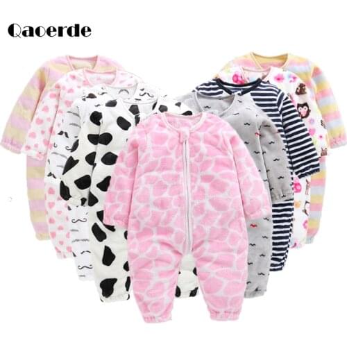 Baby Sleeping Bag Winter Baby girls Flannel Sleep Sack Kids Pajamas Jumpsuit For Children Anti Kick Quilt Boys Sleepwear Clothes