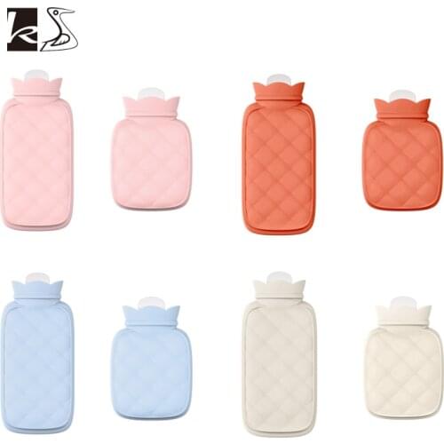 New pattern silicone gel hot water bag, water-filled food-grade mini-knitted bag, portable hot-water bag care for women