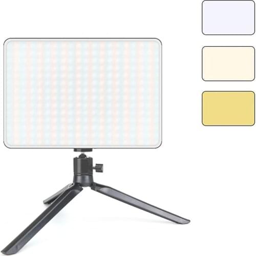 LED Lighting Panel Remote Control Video Light 3 Colors with Stand Photography Studio taking PhotoVideo Filming Live Streaming