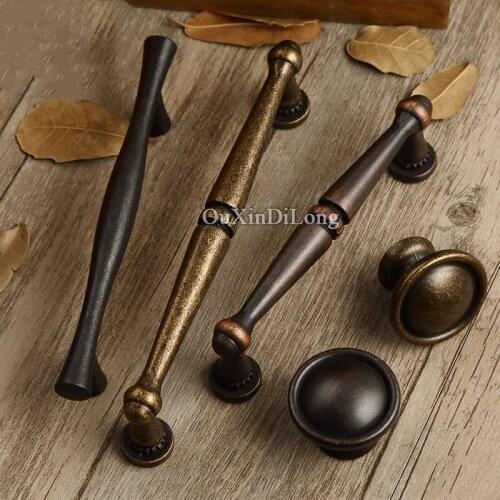 Top Designed 10PCS European Antique Kitchen Door Furniture Handles Cupboard Wardrobe Drawer Dresser Cabinet Pulls Handles&Knobs