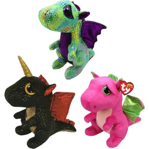 Ty Anora the Dragon Plush Soft Big-eyed Stuffed Animal Collectible Toy 15cm