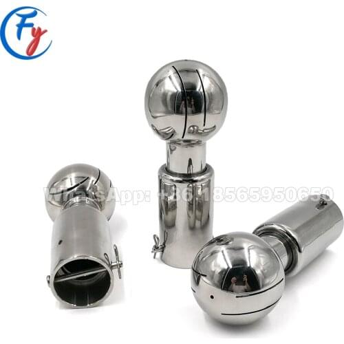Clip-on Type Industrial-grade Rotating Cleaning Nozzle, 360 Degree Stainless Steel Rotary Tank Cleaning Liquid Spray Nozzle