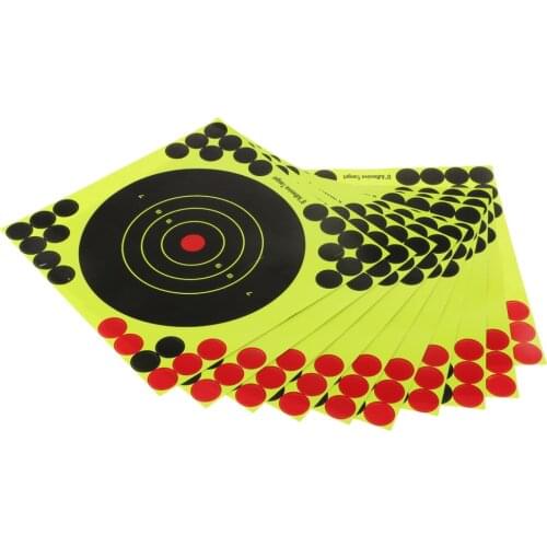 10pcs 8 x 8inch Self adhesive Splatter & Reactive Shooting Targets