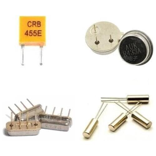 10PCS Passive cylindrical Crystal Oscillator 32.768KHZ 2*6/ 32.768K/3*8mm 455KHZ/CRB455E/455K 433MHZ R433A 433M