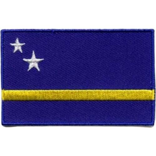 2.5" Curacuoa Custom Patch Maker/Embroidery Patch flat broder iron on backing free shipping by Post