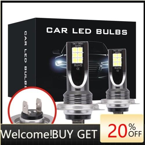 2pcs/set H7 Car COB LED Headlight Bulbs DC12-24V 24000LM 6000K White Auto High Low Beam Lamp Auto high Fog Light Car Accessories