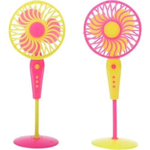 2020 New Mini Plastic Fan Doll Accessories Doll Furniture Dollhouse For Dolls Girl Toys Gift