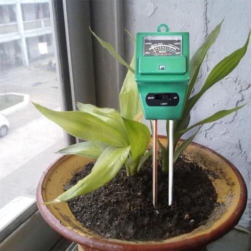 3 in 1 soil moisture meter ph sunlight tester flowers kits plant illuminance analyzer light meter plant tools