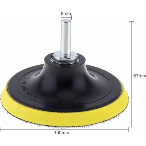 4 Inch Disc Sandpaper Self-adhesive Abrasive Pad 8mm Shank Dia Polishing Abrasive Tools Electric Grinder Accessoriess