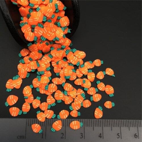 50g Carrot Polymer Clay Sprinkle For Kids Diy ,Soft Clay For Craft Clay/Nail Art /Scrapbook Decoration DIY,Filler