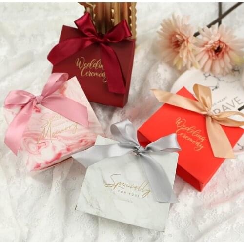50/Pack Paper Box Gift Candy Biscuit Box Wedding Birthday Party Wrapping Valentines Day Present Packaging Bag Box