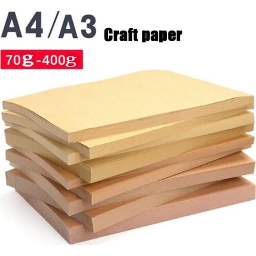 A4 A3 Kraft Paper Cardboard Color Lead Sketch Painting Art Printing Paper Binding Cover Handmade Wrapping Paper