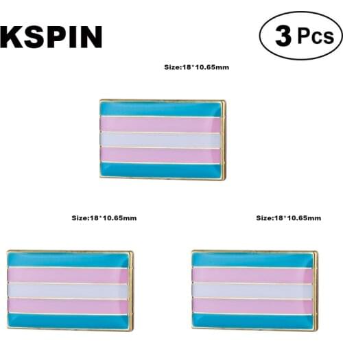 Transgender pride Lapel Pin Brooches Pins Flag badge Brooch Badges