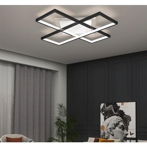 Black Led Chandeliers Modern Ceiling Light Fixtures For Bedroom Dining room Kitchen Living room Luminaires Home Decor Lamp Light